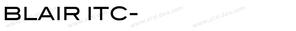 BLAIR ITC字体转换